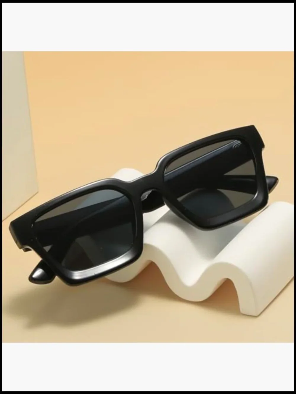 Square Sunglasses Chunky Frame UV400 Protection Retro Unisex